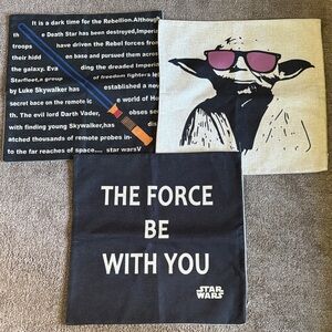 Star Wars Pillow Covers - Black, White, Pink